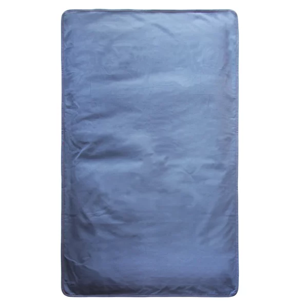 Housse de matelas bleue 90x150 coton bio recto pour lit enfant évolutif Nonjetable